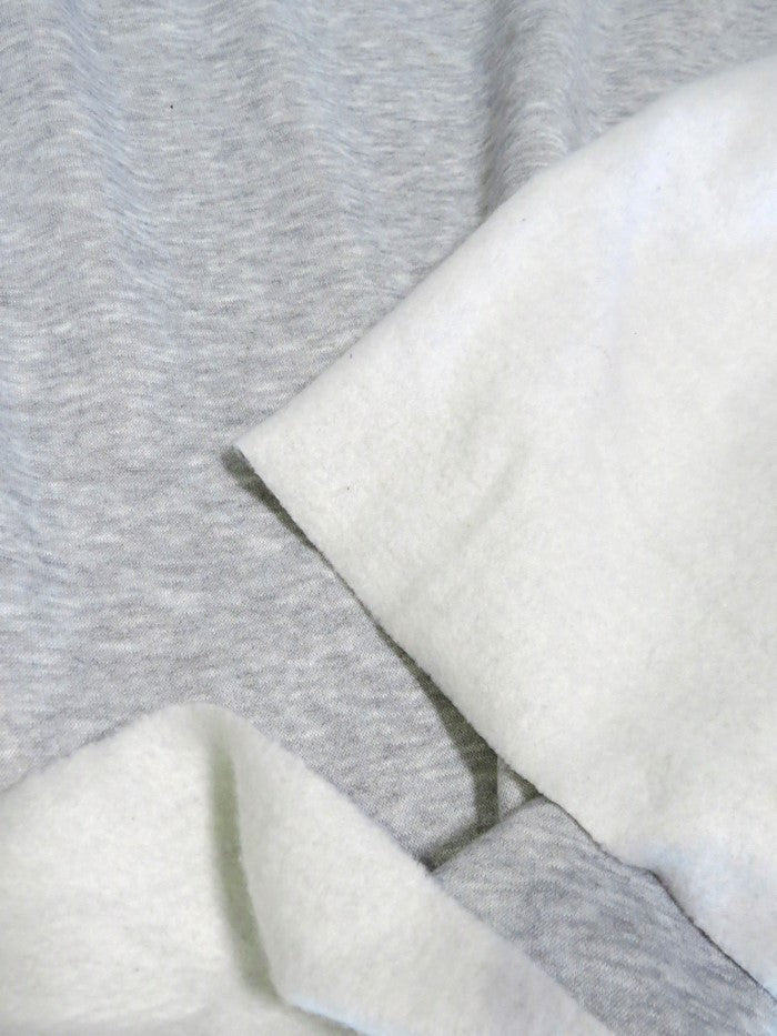 Polar Fleece Fabric Heather Gray Sold By The Yard
