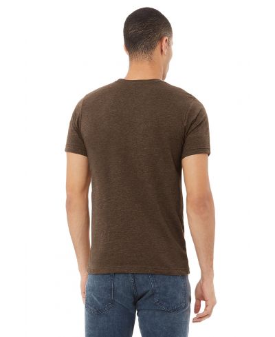 Bella Canvas 3001CVC CVC Cotton Poly Fabric - HTR Brown Heather, Crew Neck, Short Sleeve (1 Piece)