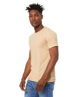 Bella Canvas 3001CVC Heather Round Neck Cotton Poly Fabric - HTR Sand Dune, Heathered, Short Sleeve, Crew Neck (1 Unit)