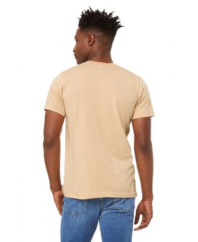 Bella Canvas 3001CVC Heather Round Neck Cotton Poly Fabric - HTR Sand Dune, Heathered, Short Sleeve, Crew Neck (1 Unit)