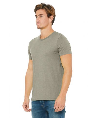 Bella Canvas 3001CVC Cotton Poly Fabric - Heather Stone, Short Sleeve Crew Neck, Unisex (1 Piece)