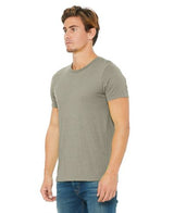 Bella Canvas 3001CVC Cotton Poly Fabric - Heather Stone, Short Sleeve Crew Neck, Unisex (1 Piece)
