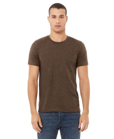 Bella Canvas 3001CVC CVC Cotton Poly Fabric - HTR Brown Heather, Crew Neck, Short Sleeve (1 Piece)