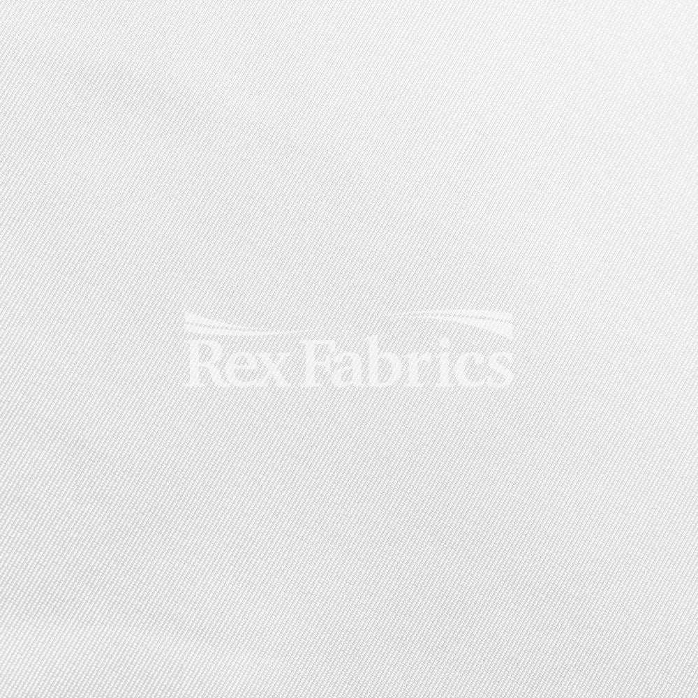 Heavy Matte PFP Polyester Spandex Fabric - White Solid, 58/60" Width (1 Yard)