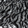 Zebra Glitz Polyester Spandex Sequin Fabric - Zebra Pattern, 56" Width (1 Yard)