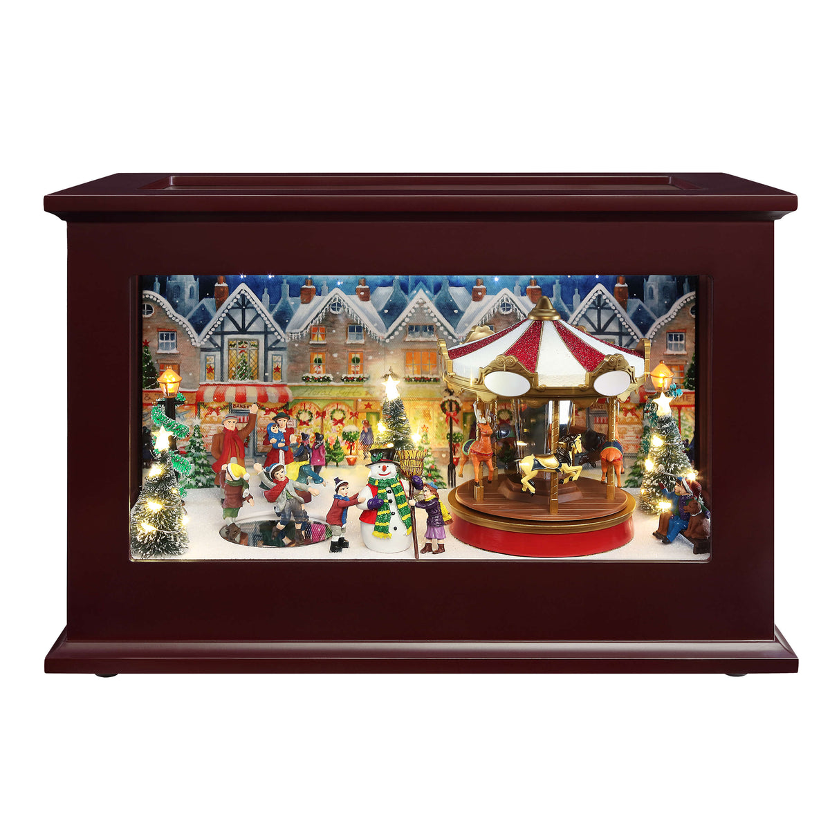 13" Mr. Christmas Animated Heirloom Christmas Music Box