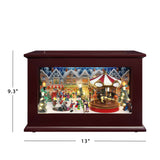 13" Mr. Christmas Animated Heirloom Christmas Music Box