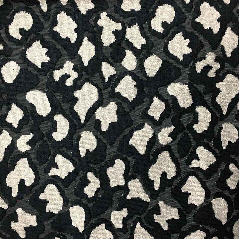 Leopard Cut Velvet Upholstery Fabric by the Yard