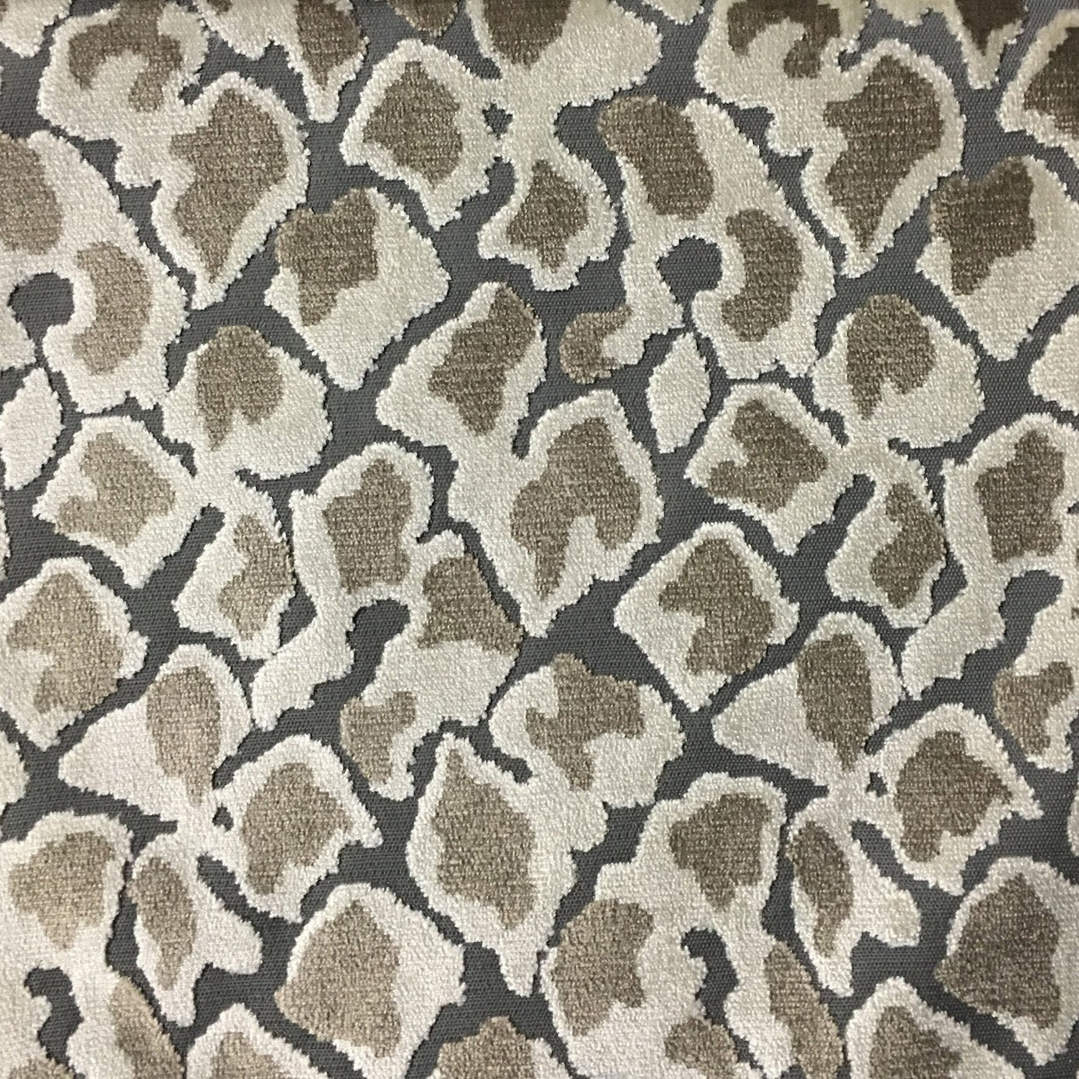 Leopard Cut Velvet Upholstery Fabric by the Yard