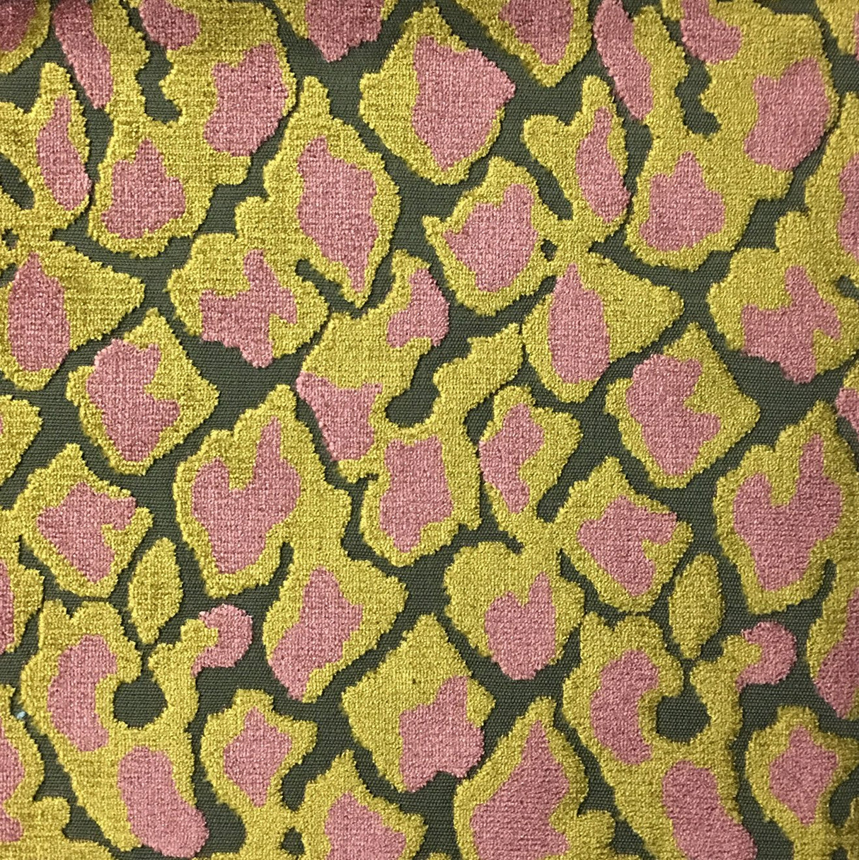 Leopard Cut Velvet Upholstery Fabric by the Yard