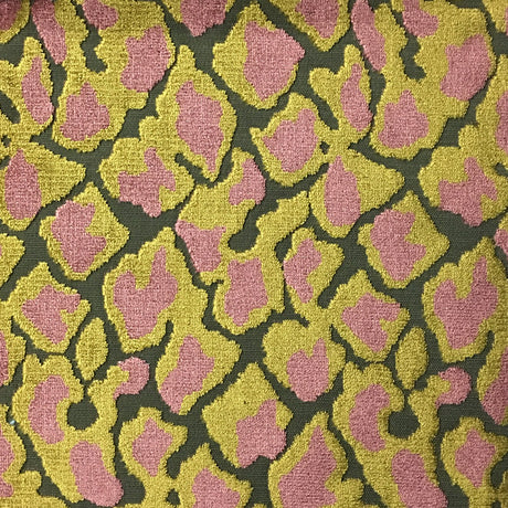 Leopard Cut Velvet Upholstery Fabric by the Yard