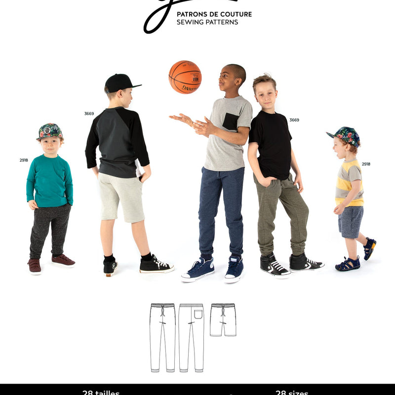 Sewing Pattern Henri Joggers and Shorts by Jalie
