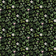 Quilting Cotton Blush Collection Leaf Toss Black Green 100% Cotton Northcott