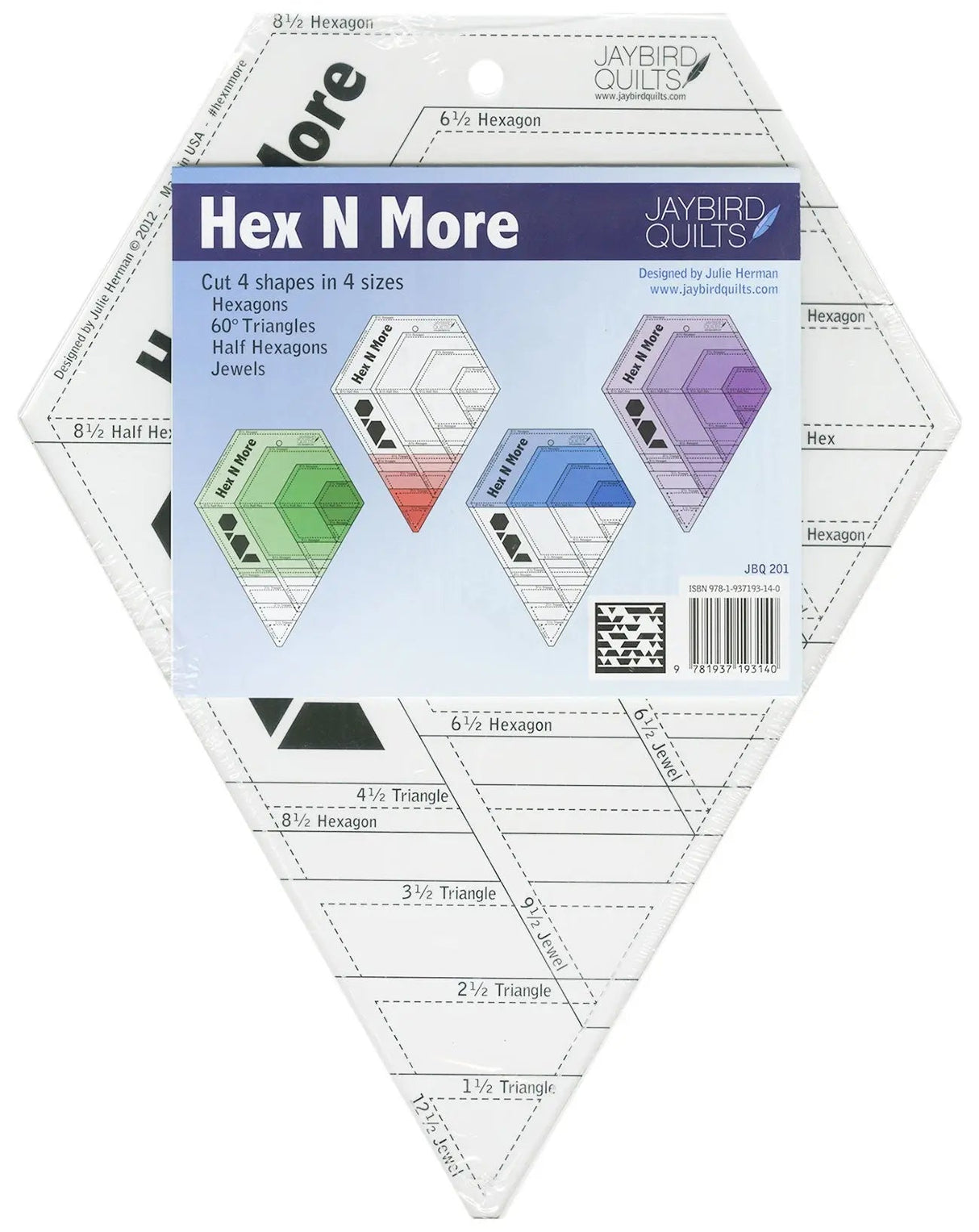 Quilting Ruler Plastic Hex N More