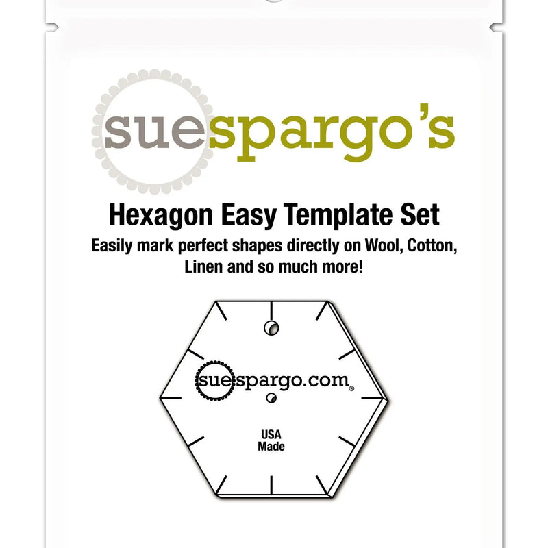 Acrylic Hexagon Stitching Templates Set