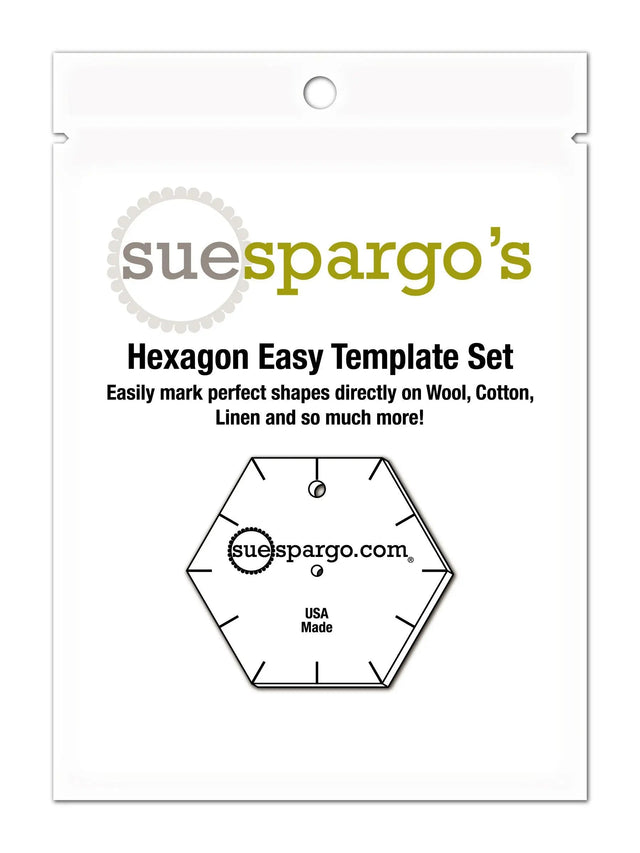 Acrylic Hexagon Stitching Templates Set