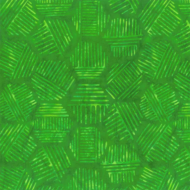 Cotton Hexies Avacado Fabric 44/45" by Banyan Batiks Studio