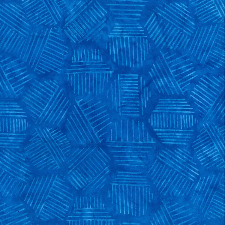 Cotton Hexies Blue Bayou 44/45 Fabric