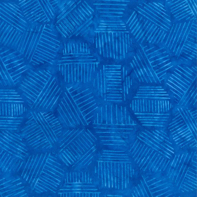 Cotton Hexies Blue Bayou 44/45 Fabric