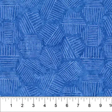 Cotton Print Hexies Blueberry 44/45" Fabric