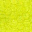 Cotton Hexies Citrus Green Batik Fabric 44/45"