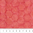 Cotton Hexies Grapefruit Red Fabric 44/45"