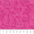 Cotton Hexies Magenta Fabric 44/45"