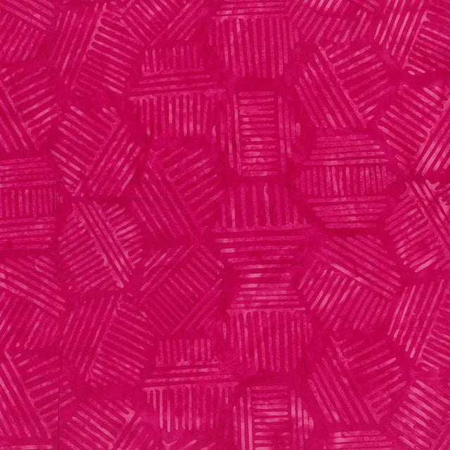 Cotton Fabric Hexies Pink Punch 44/45"