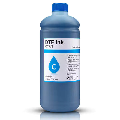 DTF Ink Cyan Textile Ink - Cyan, Direct To Film, 1000Ml, 500Ml, 250 Ml (Large)