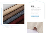 100cm*148cm Solid Color Thick Coarse Linen Sofa Fabric Cotton and Linen Curtain Tablecloth DIY Polyester Linen Fabric 400-500g/m