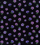 Quilting Cotton Dahlia Purple Small Floral 100% Cotton