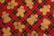 Quilting Cotton Gingerbread Cookies Plaid Christmas Fabric