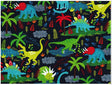 Quilting Cotton Navy Dinos 100% Cotton Fabric