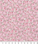 Quilting Cotton Watercolor Packed Pigs Novelty 100% Cotton Fabric