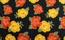 Hibiscus All Over Design Polyester Fabric - Multicolor Hibiscus Floral Print, 70x43 (1 Piece)