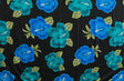 Hibiscus All Over Design Polyester Fabric - Multicolor Hibiscus Floral Print, 70x43 (1 Piece)