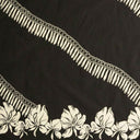 Poly Cotton Hibiscus Buds Border Fabric