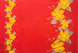 Polyester Fabric Hibiscus Double Border Tropical Print