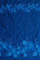 Polyester Fabric Hibiscus Double Border Tropical Print