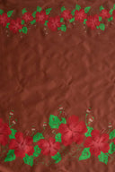 Polyester Fabric Hibiscus Double Border Tropical Print
