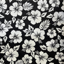 Polyester Hibiscus Flower Fabric