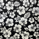 Polyester Hibiscus Flower Fabric