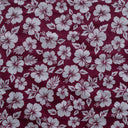 Polyester Hibiscus Flower Fabric