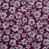 Polyester Hibiscus Flower Fabric