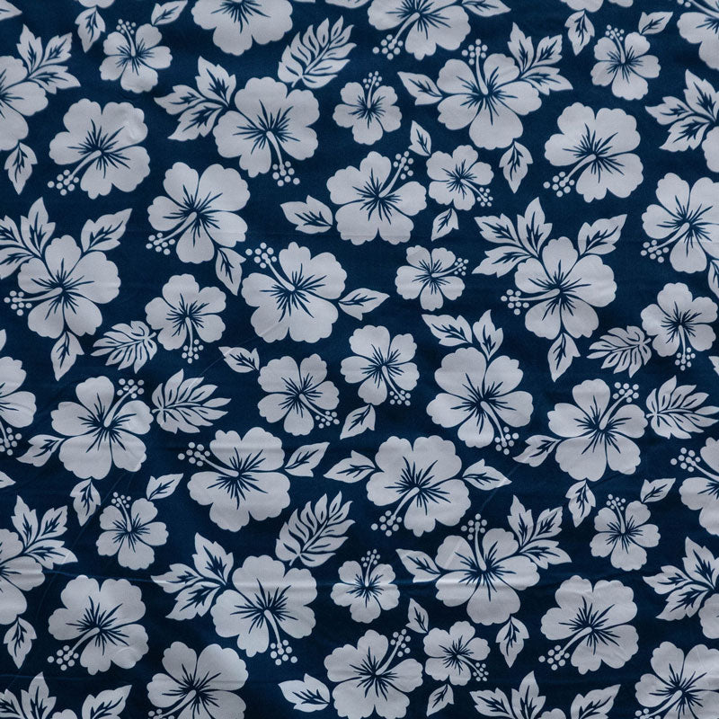 Polyester Hibiscus Flower Fabric