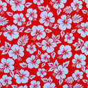 Polyester Hibiscus Flower Fabric