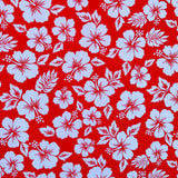 Polyester Hibiscus Flower Fabric