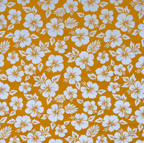 Polyester Hibiscus Flower Fabric