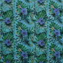Polyester Fabric Hibiscus Monstera Palm Leaves
