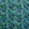 Hibiscus Monstera Palm Leaves Polyester Fabric - Tropical Leaf Print, 60" Width (1 Yard)
